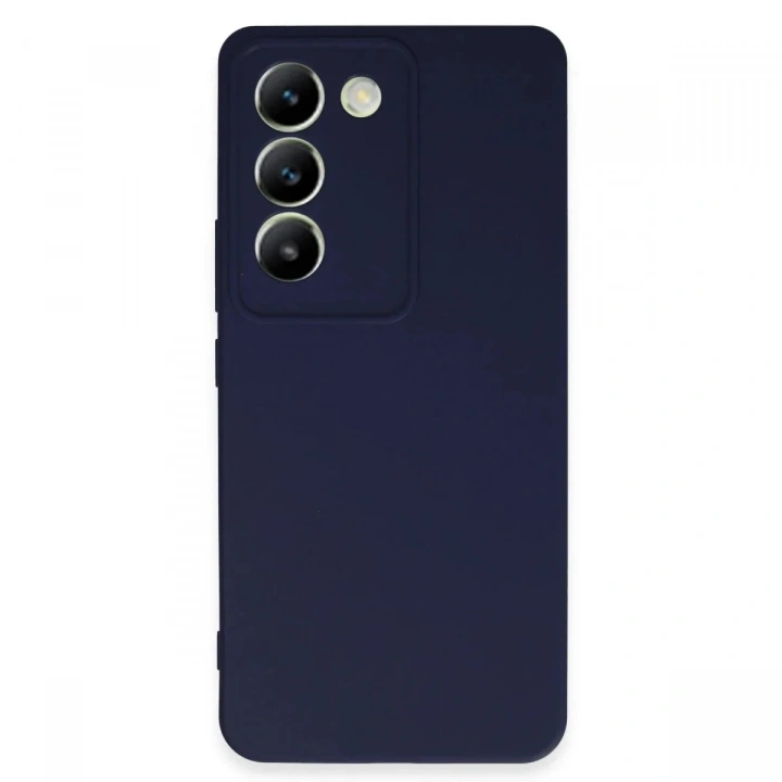 Mey İthalat®  Vivo V30 Lite 4G Kılıf First Silikon - Lacivert