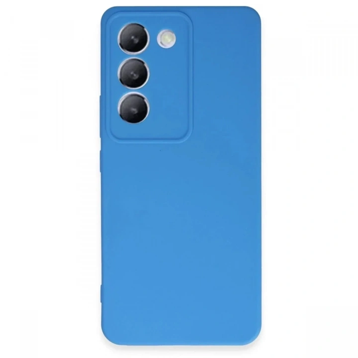 Mey İthalat®  Vivo V30 Lite 4G Kılıf First Silikon - Mavi