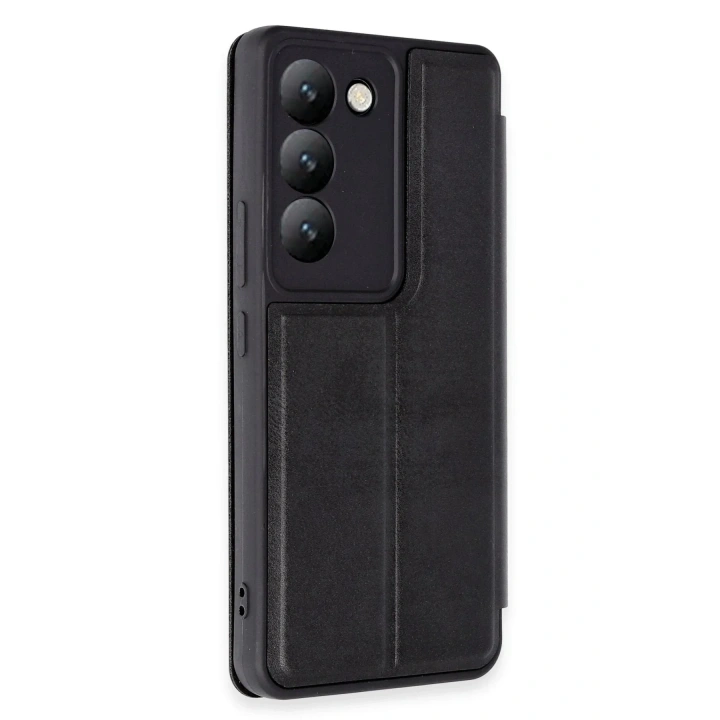 Mey İthalat®  Vivo V30 Lite 4G Kılıf Flip Cover - Siyah