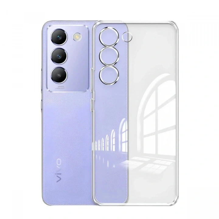 Mey İthalat®  Vivo V30 Lite 4G Kılıf Lüx Şeffaf Silikon