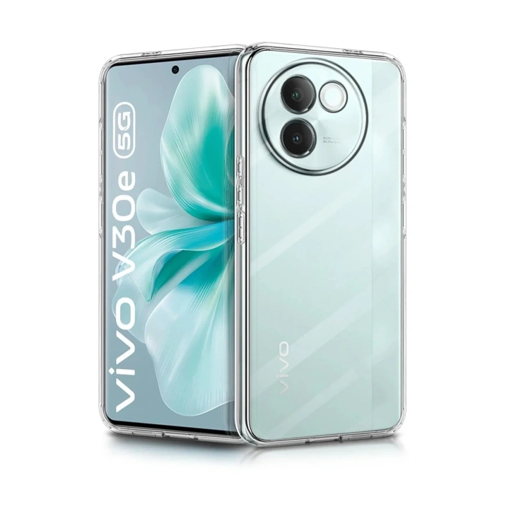Mey İthalat®  Vivo V30e Kılıf Lüx Şeffaf Silikon