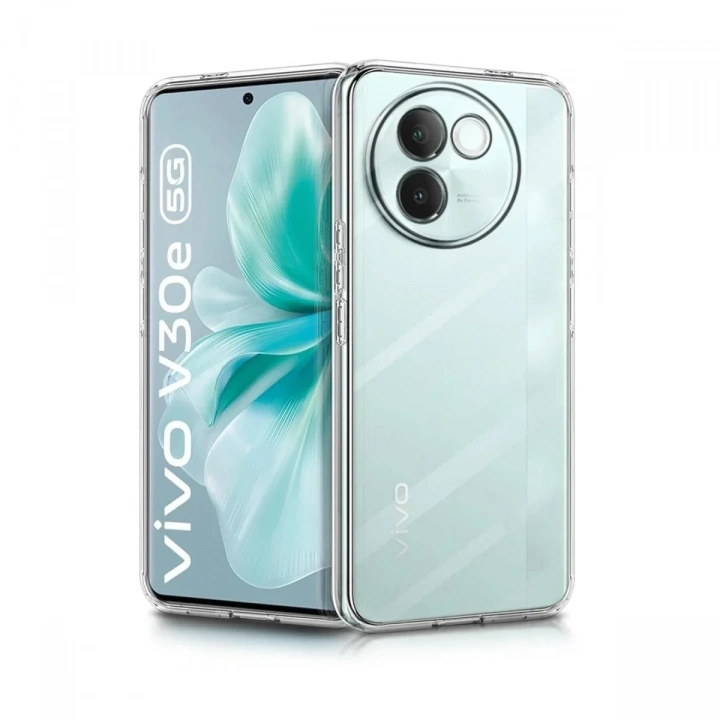 Mey İthalat®  Vivo V30e Kılıf Lüx Şeffaf Silikon