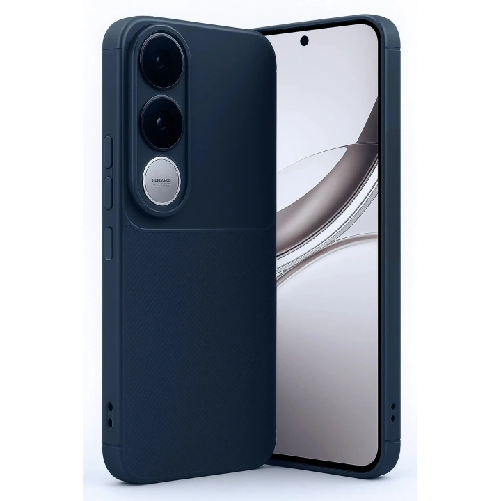 Mey İthalat®  Vivo V50 Lite 4G Auto Focus Karbon Kapak - Lacivert