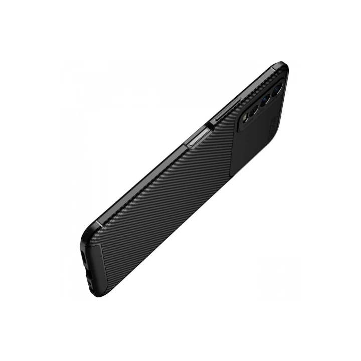 Mey İthalat®  Vivo Y11S Kılıf Auto Focus Karbon Kapak - Siyah