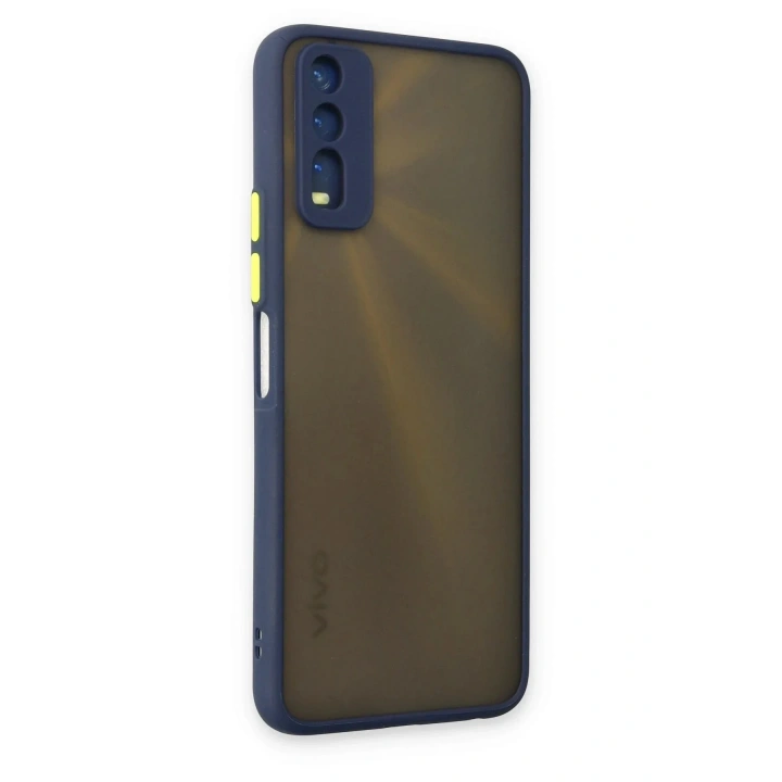 Mey İthalat®  Vivo Y11S Kılıf Montreal Silikon Kapak - Lacivert