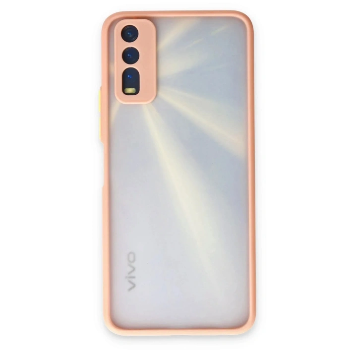 Mey İthalat®  Vivo Y11S Kılıf Montreal Silikon Kapak - Pembe
