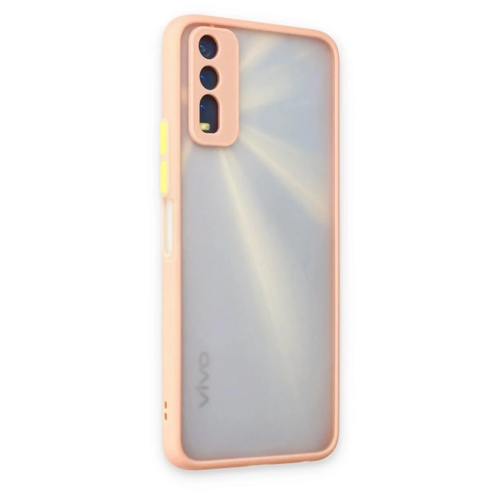 Mey İthalat®  Vivo Y11S Kılıf Montreal Silikon Kapak - Pembe