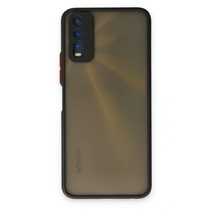 Mey İthalat®  Vivo Y11S Kılıf Montreal Silikon Kapak - Siyah