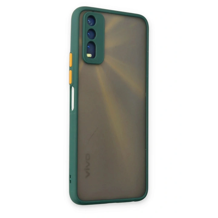 Mey İthalat®  Vivo Y11S Kılıf Montreal Silikon Kapak - Yeşil