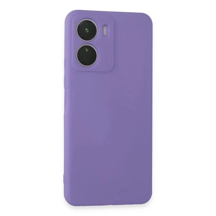 Mey İthalat®  Vivo Y16 Kılıf First Silikon - Lila