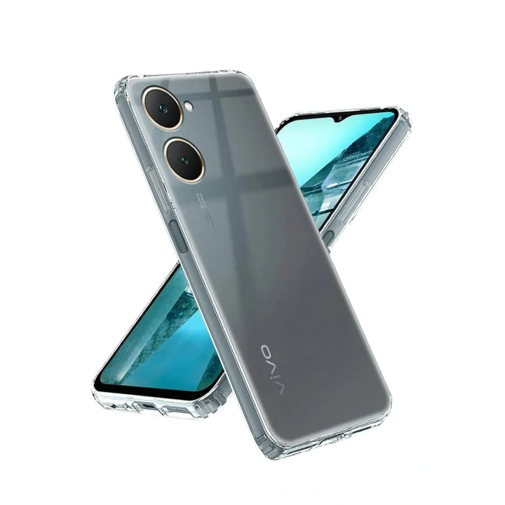 Mey İthalat®  Vivo Y18 Kılıf Lüx Şeffaf Silikon