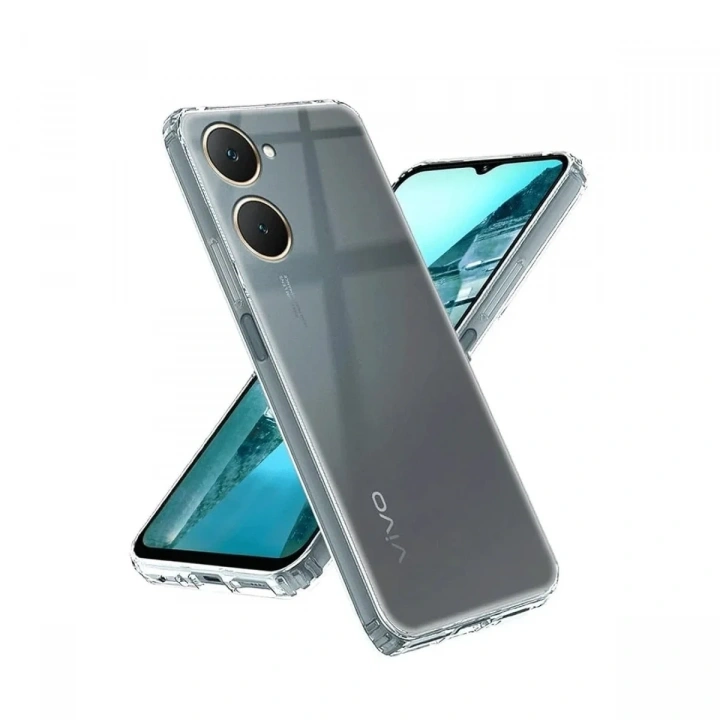 Mey İthalat®  Vivo Y18 Kılıf Lüx Şeffaf Silikon