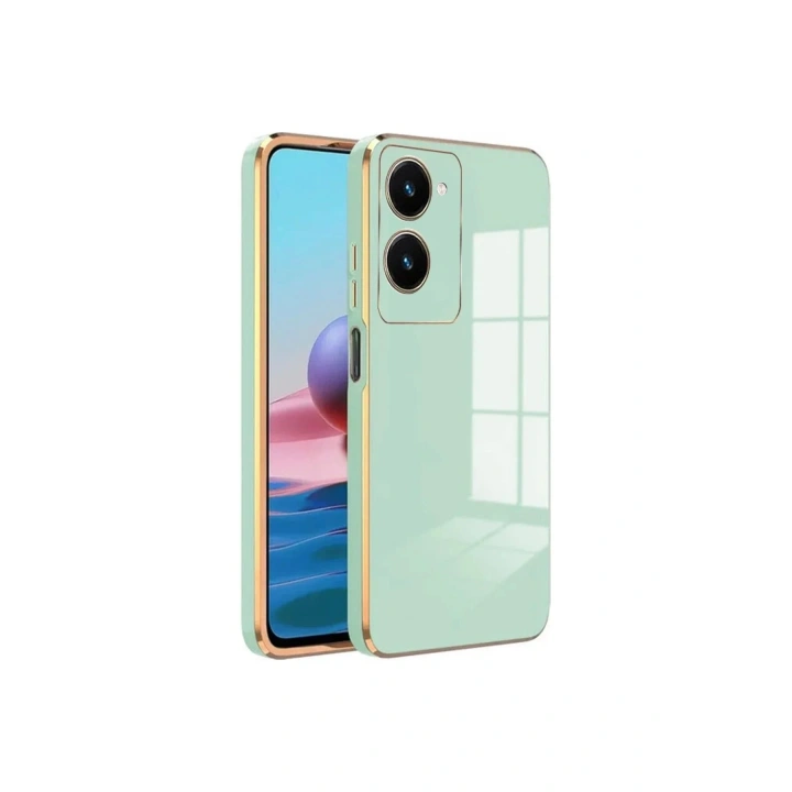 Mey İthalat®  Vivo Y18 Kılıf Volet Silikon - Açık Yeşil