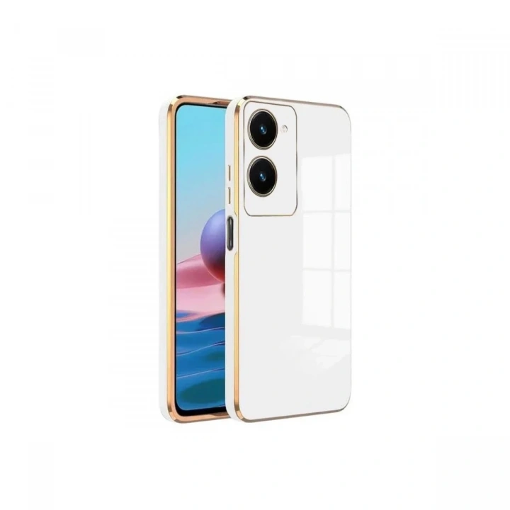 Mey İthalat®  Vivo Y18 Kılıf Volet Silikon - Beyaz