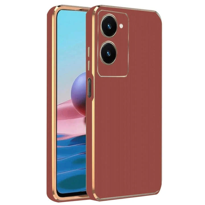 Mey İthalat®  Vivo Y18 Kılıf Volet Silikon - Kırmızı
