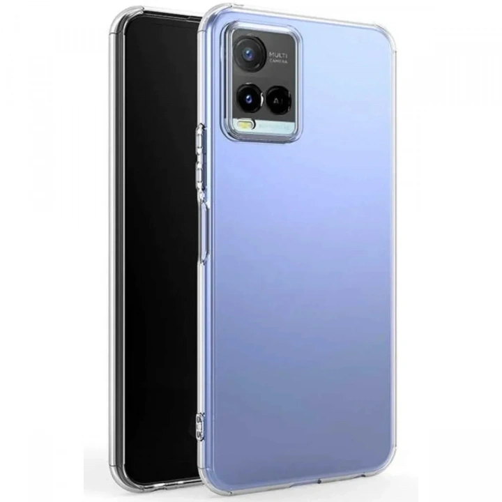 Mey İthalat®  Vivo Y21S Kılıf Lüx Şeffaf Silikon