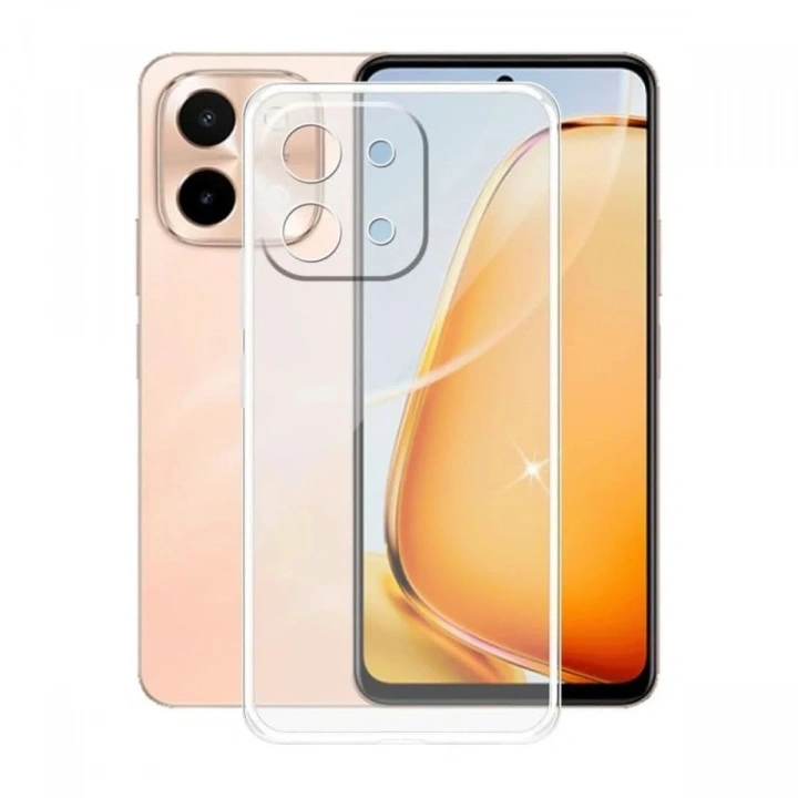 Mey İthalat®  Vivo Y28 Kılıf Lüx Şeffaf Silikon