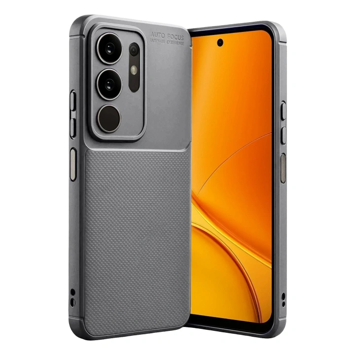 Mey İthalat®  Vivo Y29 4G Auto Focus Karbon Kapak - Gri