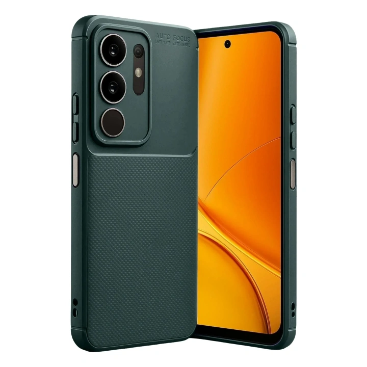 Mey İthalat®  Vivo Y29 4G Auto Focus Karbon Kapak - Koyu Yeşil