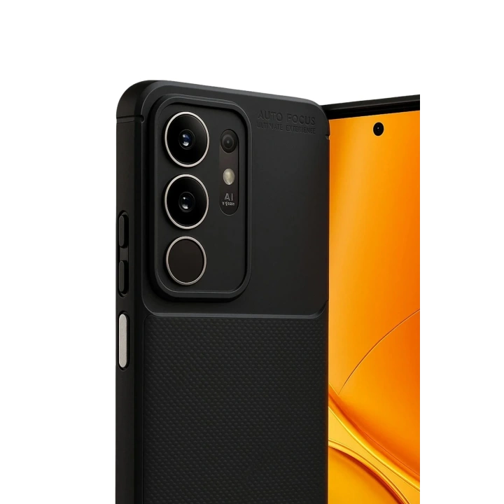 Mey İthalat®  Vivo Y29 4G Auto Focus Karbon Kapak - Siyah