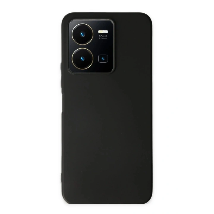 Mey İthalat®  Vivo Y35 Kılıf First Silikon - Siyah