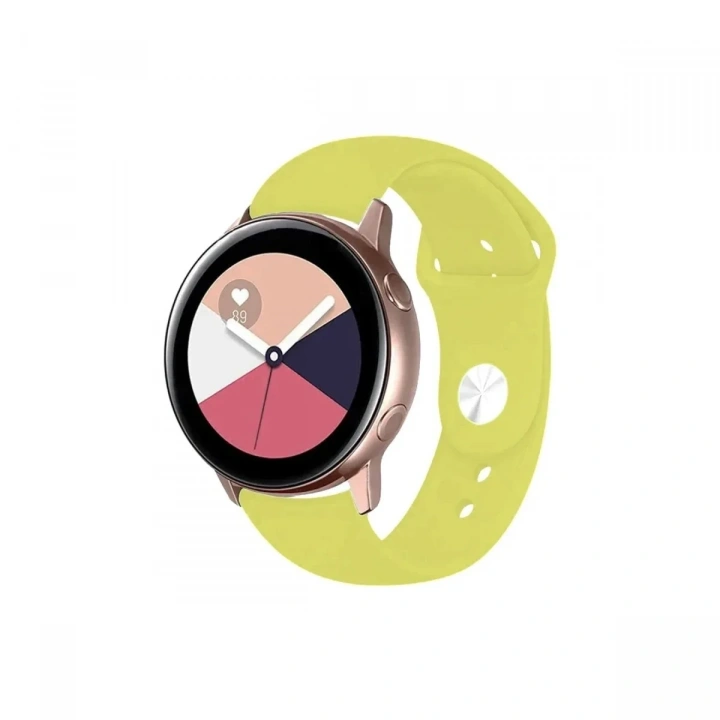 Mey İthalat®  Watch 20mm Klasik Kordon - Sarı