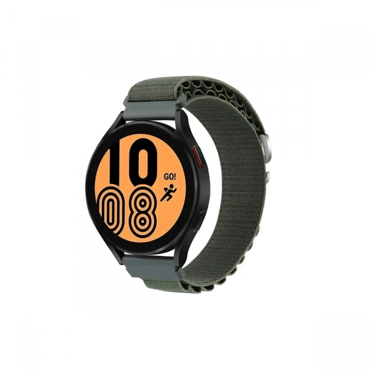 Mey İthalat®  Watch 20mm KR410 Kumaş Kordon - Yeşil