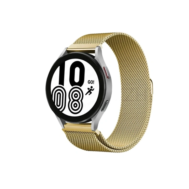 Mey İthalat®  Watch 20mm Metal Mıknatıslı Kordon - Gold