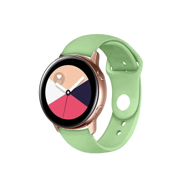 Mey İthalat®  Watch 22mm Klasik Kordon - Açık Yeşil