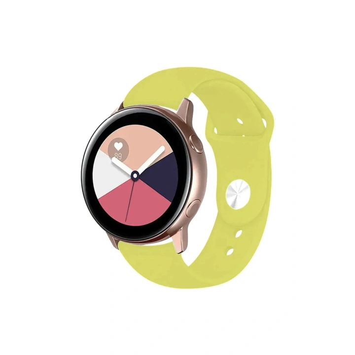 Mey İthalat®  Watch 22mm Klasik Kordon - Sarı