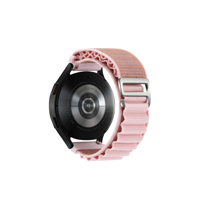 Mey İthalat®  Watch 22mm KR410 Kumaş Kordon - Pembe