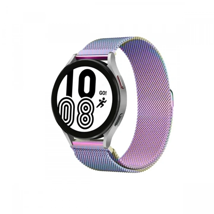 Mey İthalat®  Watch 22mm Metal Mıknatıslı Kordon - Rainbow