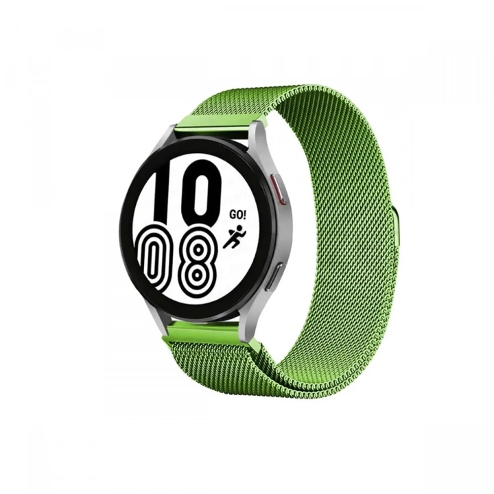 Mey İthalat®  Watch 22mm Metal Mıknatıslı Kordon - Yeşil
