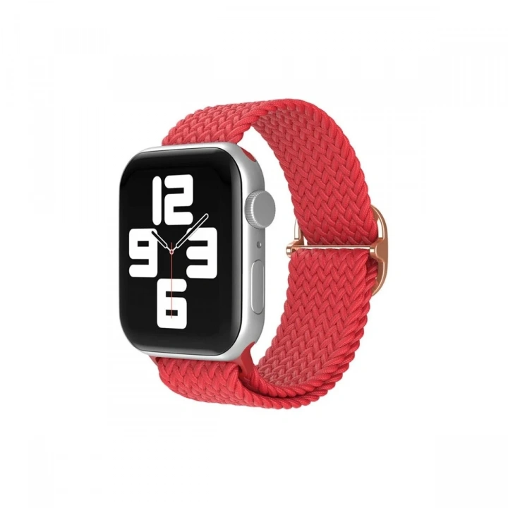 Mey İthalat®  Watch 22mm Star Kordon - Kırmızı