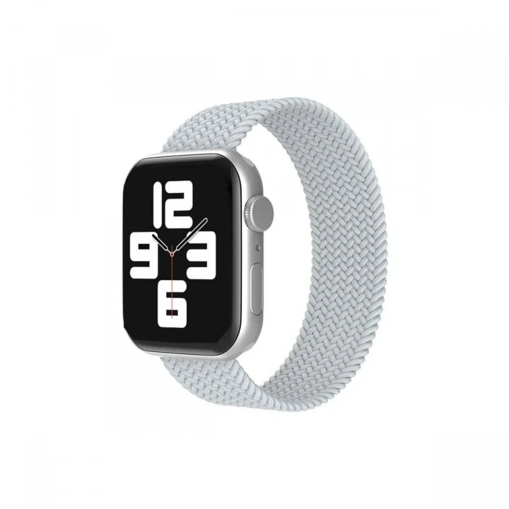 Mey İthalat®   Watch 38mm Ayarlı Solo Silikon Kordon - Beyaz
