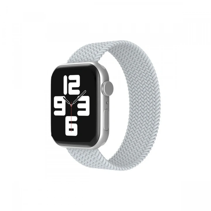 Mey İthalat®   Watch 38mm Ayarlı Solo Silikon Kordon - Beyaz