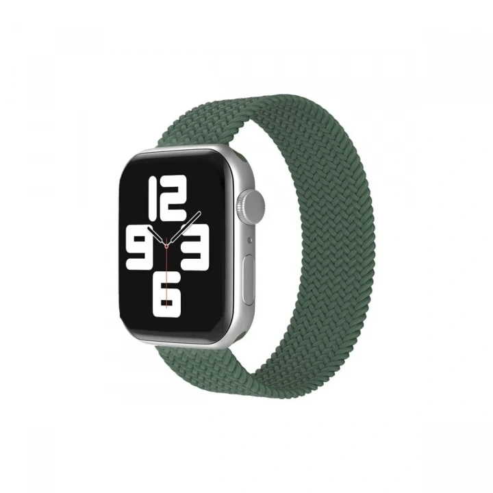 Mey İthalat®   Watch 38mm Ayarlı Solo Silikon Kordon - Haki Yeşil