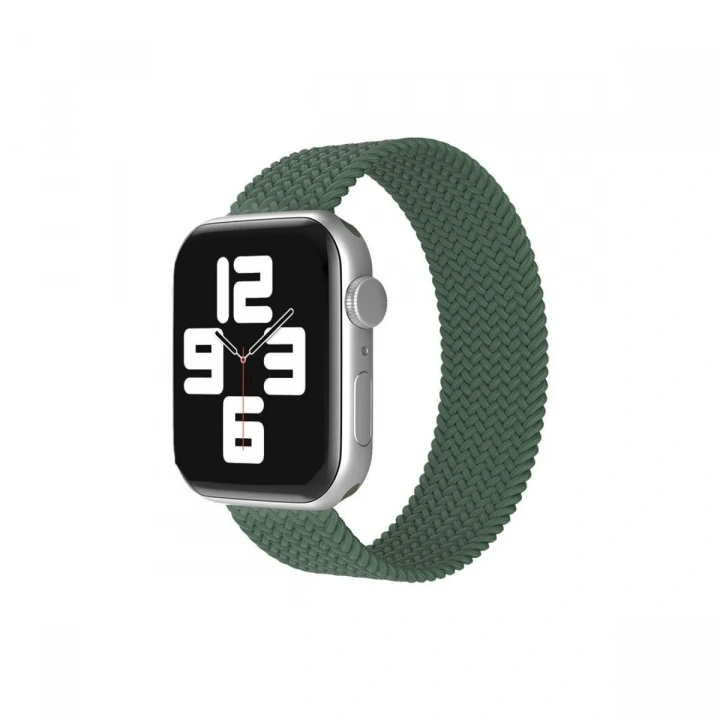Mey İthalat®   Watch 38mm Ayarlı Solo Silikon Kordon - Haki Yeşil