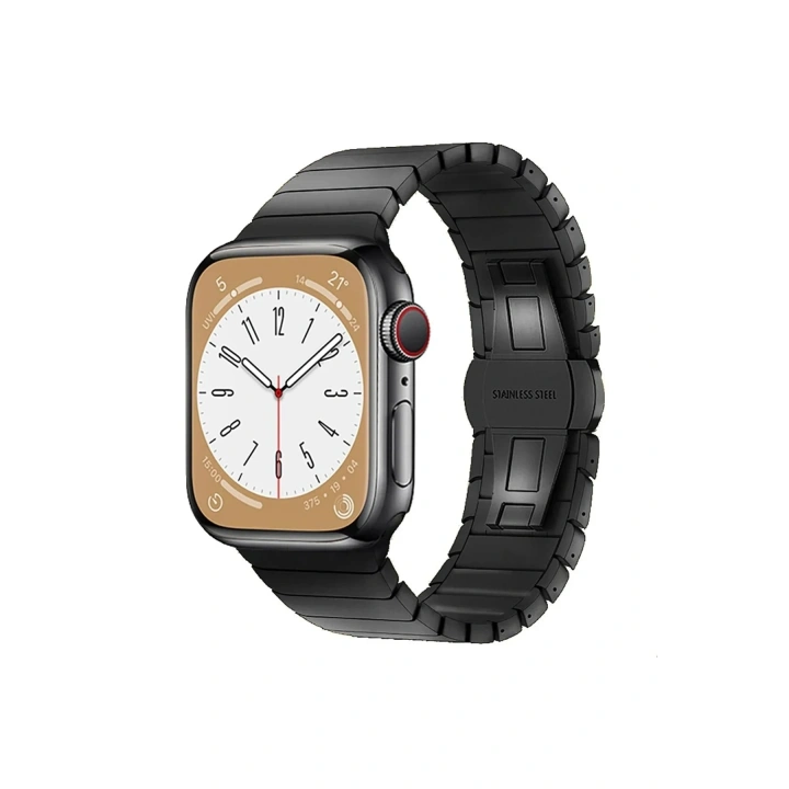 Mey İthalat®   Watch 38mm KR413 Fine Steel Kordon - Siyah