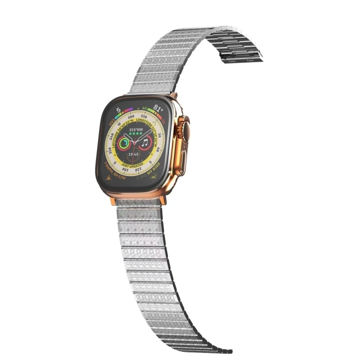 Mey İthalat®   Watch 38mm Made Metal Kordon - Gümüş