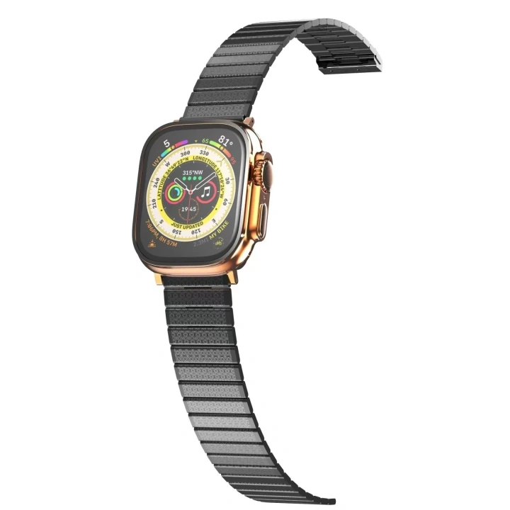 Mey İthalat®   Watch 38mm Made Metal Kordon - Siyah