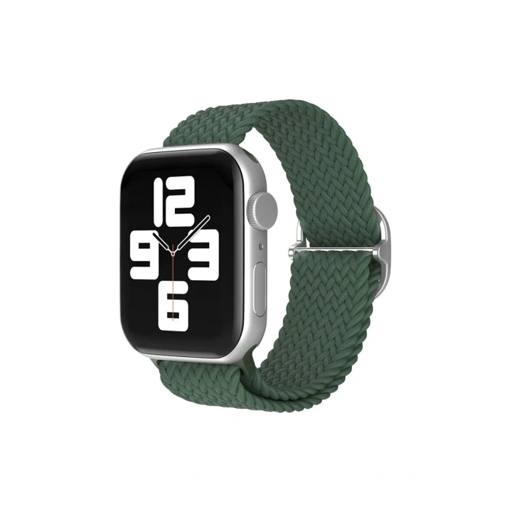 Mey İthalat®   Watch 38mm Star Kordon - Koyu Yeşil