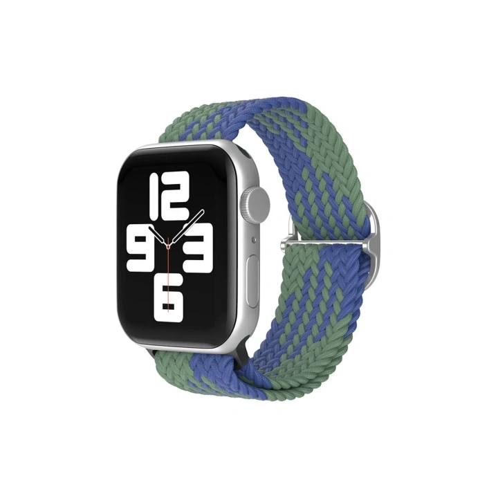Mey İthalat®   Watch 38mm Star Kordon - Yeşil-Lacivert