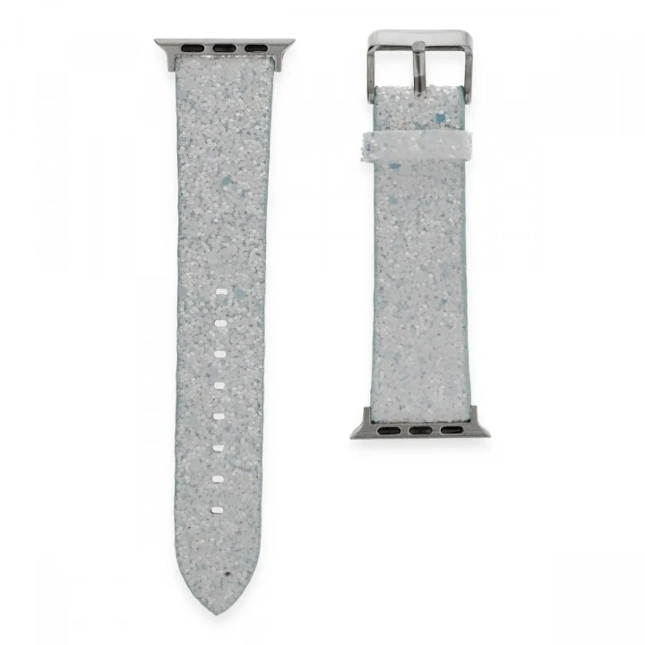 Mey İthalat®   Watch 38mm Starry Taşlı Kordon - Mavi
