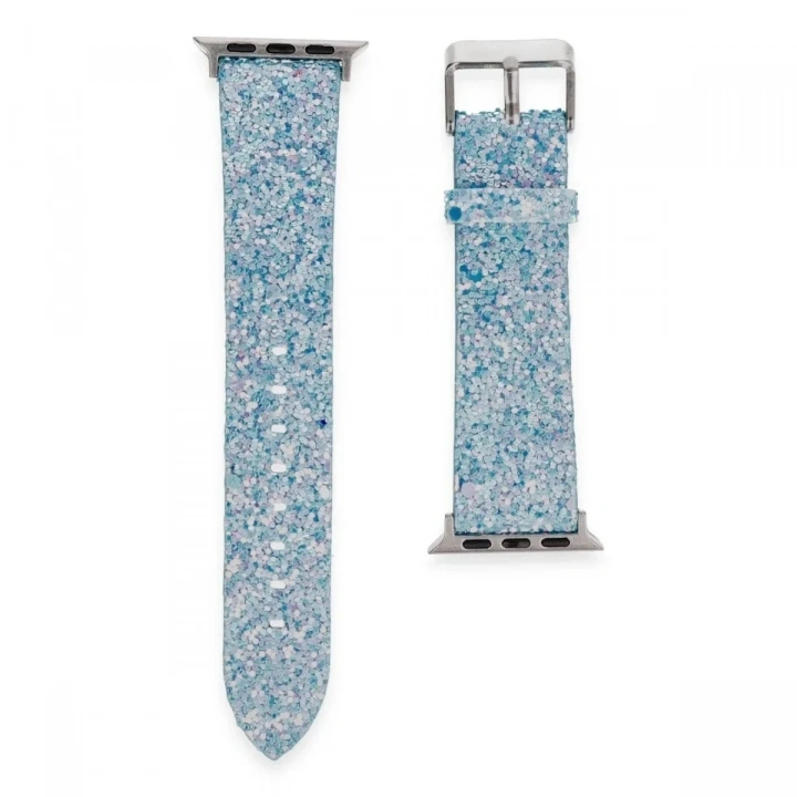 Mey İthalat®   Watch 38mm Starry Taşlı Kordon - Turkuaz