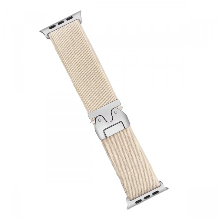 Mey İthalat®   Watch 42mm Forest Kumaş Kordon - Krem