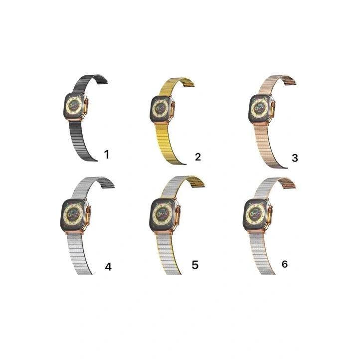 Mey İthalat®   Watch 42mm Made Metal Kordon - Siyah