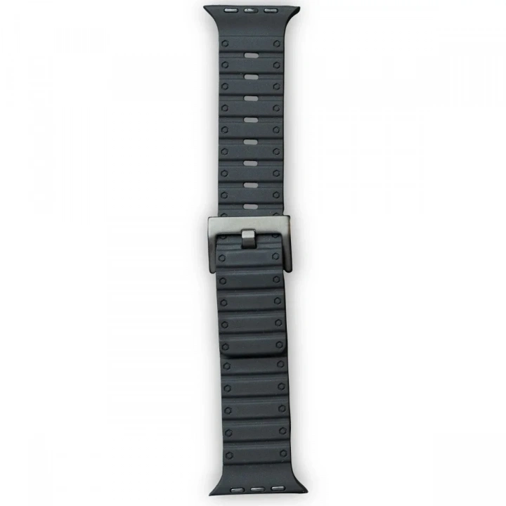 Mey İthalat®   Watch 42mm Magnus Mıknatıslı Silikon Kordon - Siyah