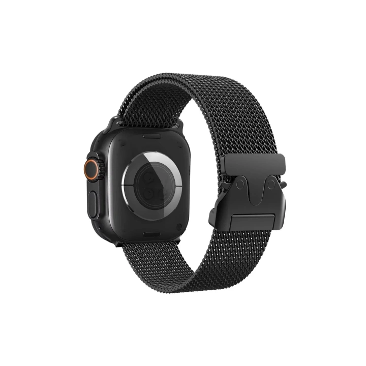 Mey İthalat®   Watch 42mm Milano Metal Kordon - Siyah