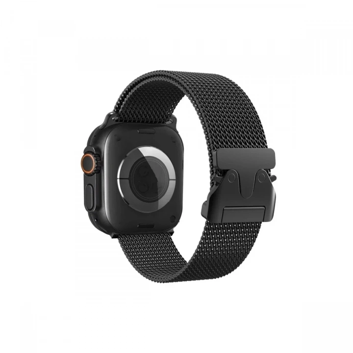 Mey İthalat®   Watch 42mm Milano Metal Kordon - Siyah